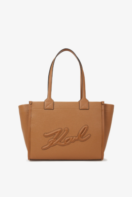 KARL LAGERFELD k/SKUARE EW MD TOTE GRAINY CARAMEL